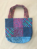 Purple Blue Burst Tote