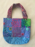 Purple Blue Burst Tote